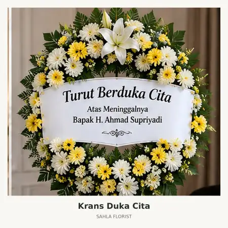 Krans Bunga Duka Magetan